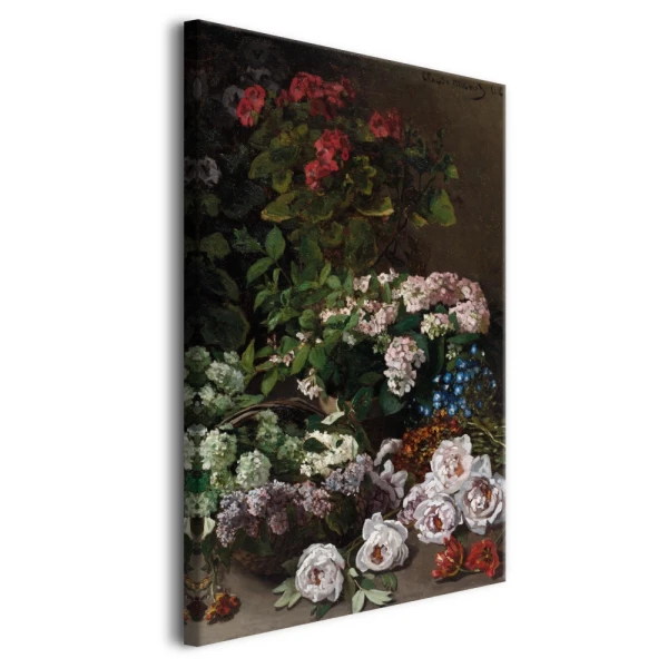 Obraz Wiosenne kwiaty Monet- reprodukcja Claude Monet