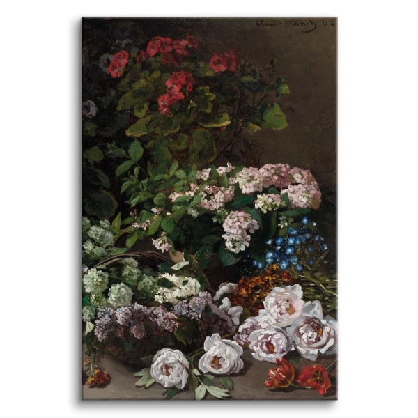 Obraz Wiosenne kwiaty Monet- reprodukcja Claude Monet