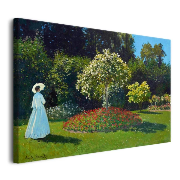 Obraz Dama w ogrodzie - reprodukcja Claude Monet