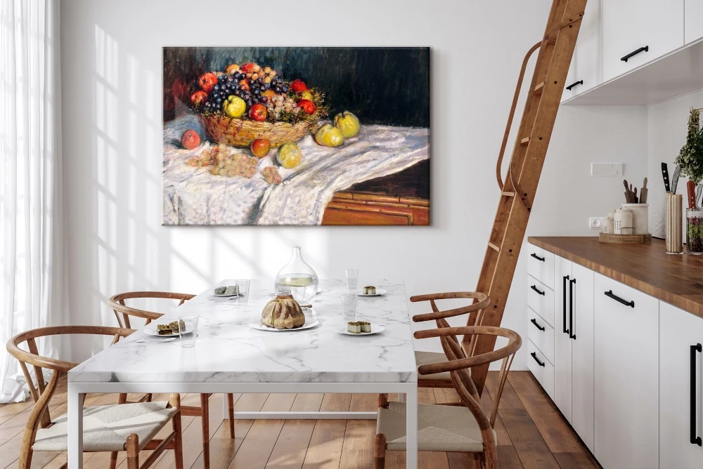 Obraz Jabłka i winogrona- reprodukcja Claude Monet