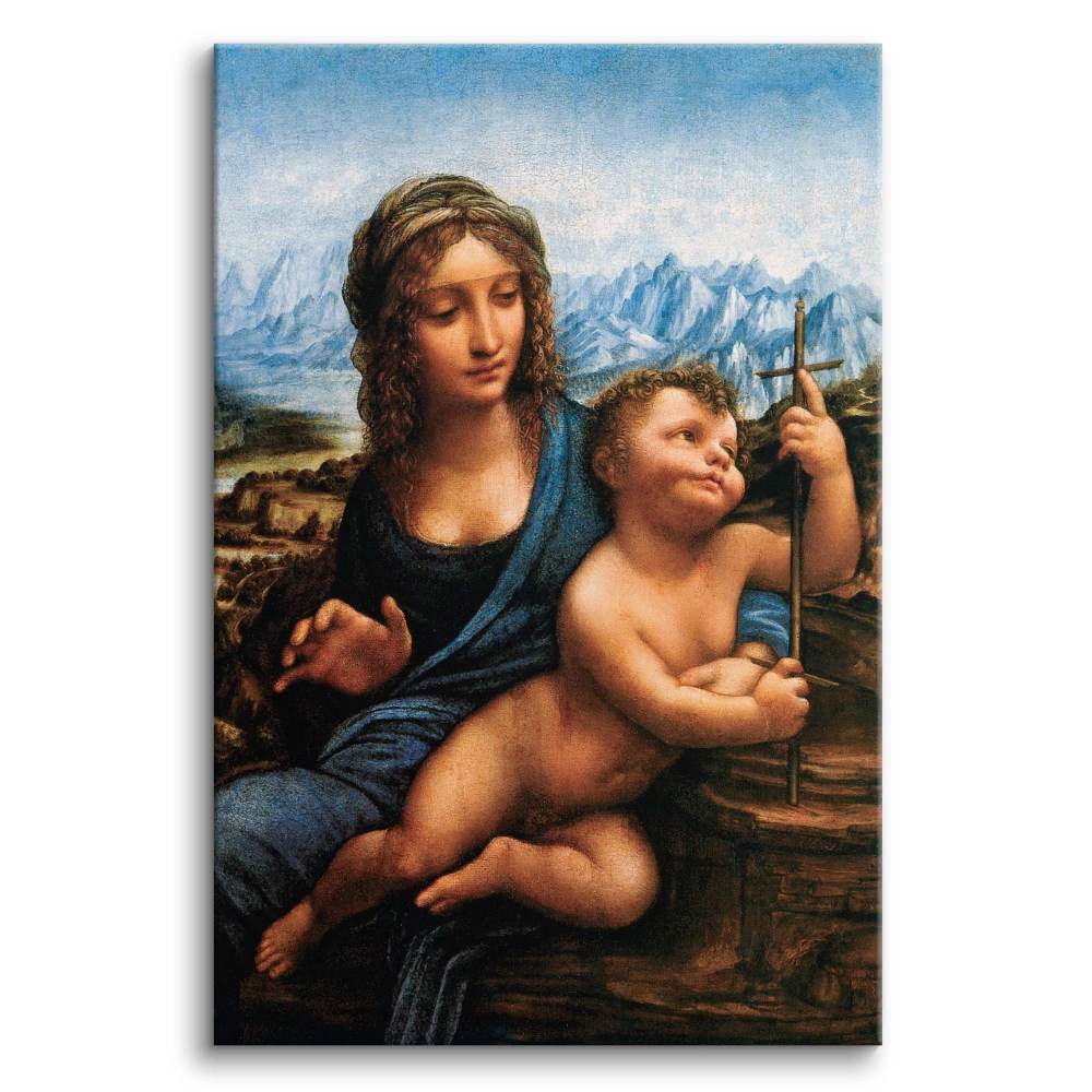 Obraz Reprodukcja Portretu Madonna z kądzielą Leonardo da Vinci
