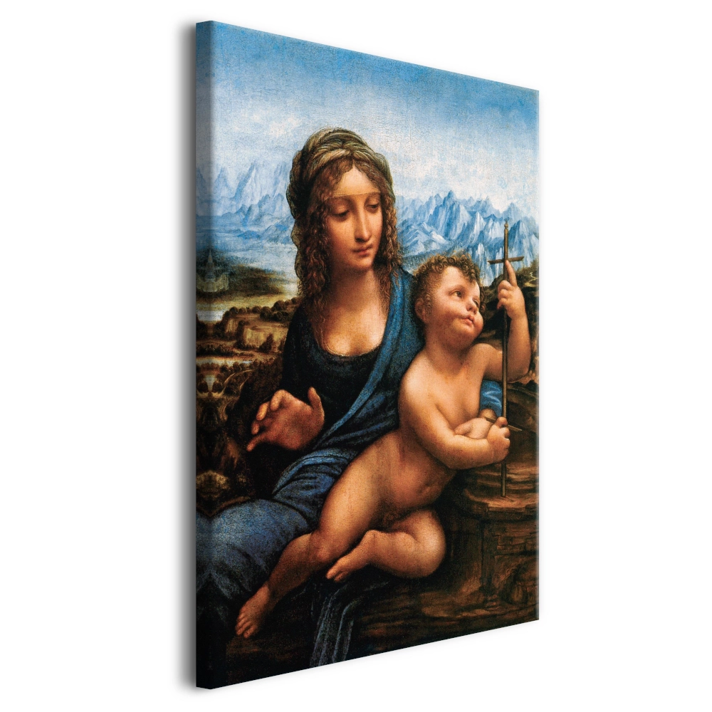 Obraz Reprodukcja Portretu Madonna z kądzielą Leonardo da Vinci