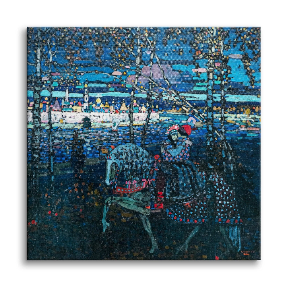 Obraz Jadąca para  - reprodukcja Wassily Kandinsky