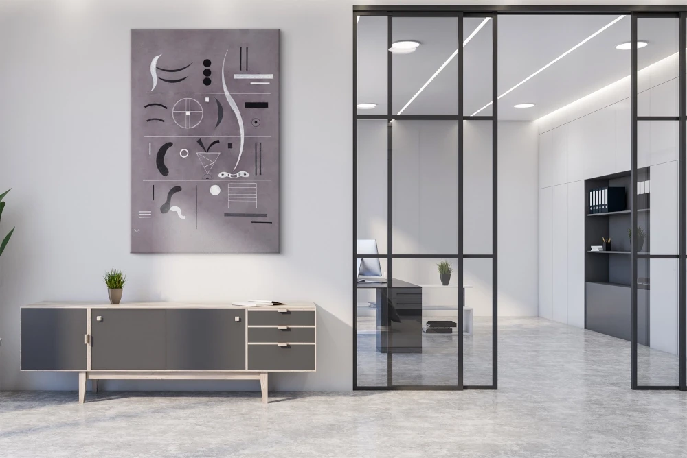 Obraz Cztery części - reprodukcja grafiki, Wassily Kandinsky