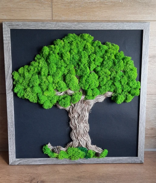drzewko z chrobotkiem moss