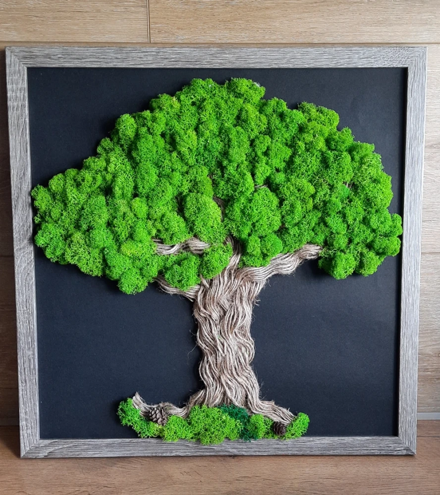 drzewko z chrobotkiem moss