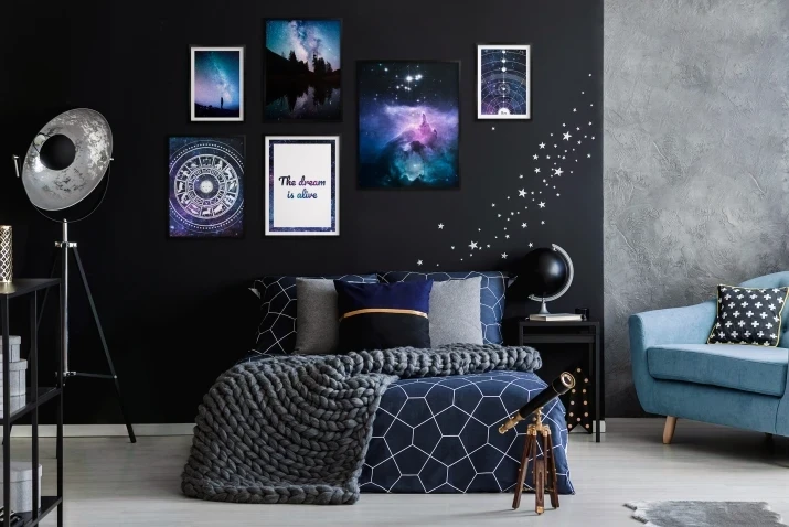 Zestaw plakatów 6 szt plakaty kosmos