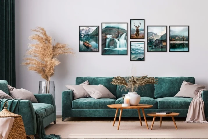 Zestaw plakatów 6 szt, plakaty jeleń