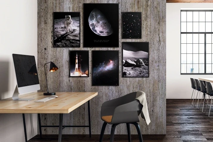 Zestaw plakatów 6 szt plakaty kosmos, planety