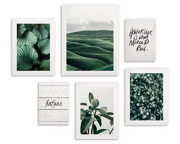 Zestaw plakatów 6 szt, plakaty natura