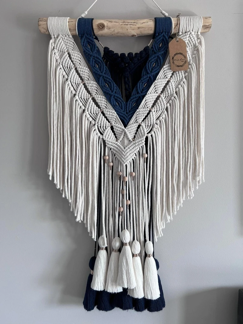 Makrama handmade dekoracja Love