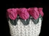 Koszyk makrama handmade tulipany