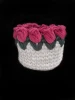 Koszyk makrama handmade tulipany