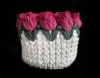Koszyk makrama handmade tulipany