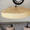 Lampa żyrandol boho -  abażur rafia