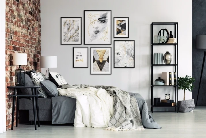 Zestaw plakatów 6 szt, kobieta, marmur