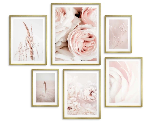 Zestaw plakatów 6 szt,  plakaty kwiaty