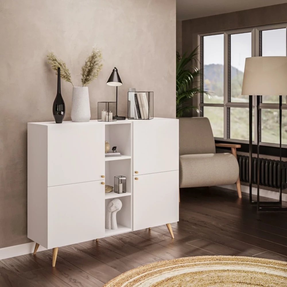 Duża komoda Sammi kolor biały