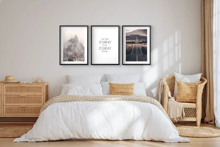 Plakaty bez ram boho beż