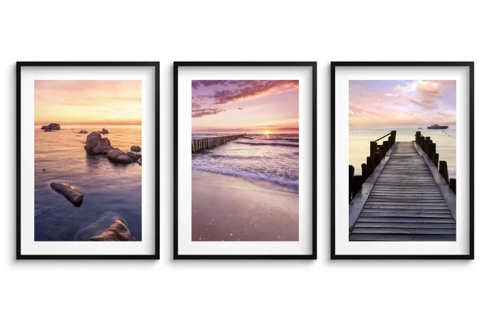 Plakaty bez ram boho  morze