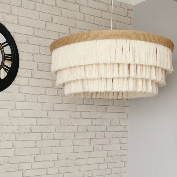 Abażur boho juta + sznurek 80cm