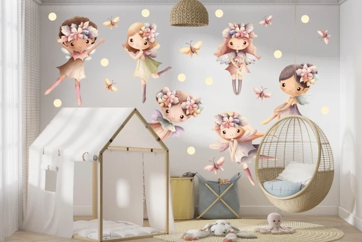 Naklejki, naklejka na ścianę wróżka, wróżki