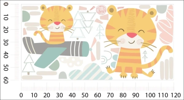 Naklejki, naklejka na ścianę safari, zwierzęta