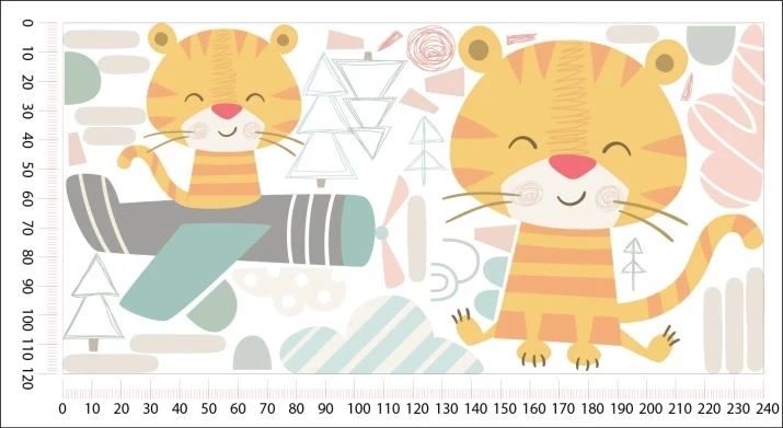 Naklejki, naklejka na ścianę safari, zwierzęta