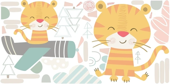 Naklejki, naklejka na ścianę safari, zwierzęta