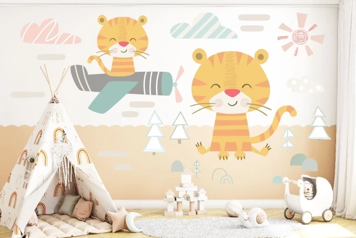 Naklejki, naklejka na ścianę safari, zwierzęta