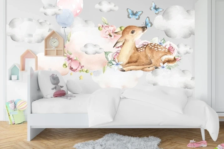 Naklejki, naklejka na ścianę sarna