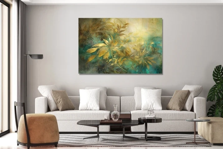 Obraz na płótnie canvas złote liście