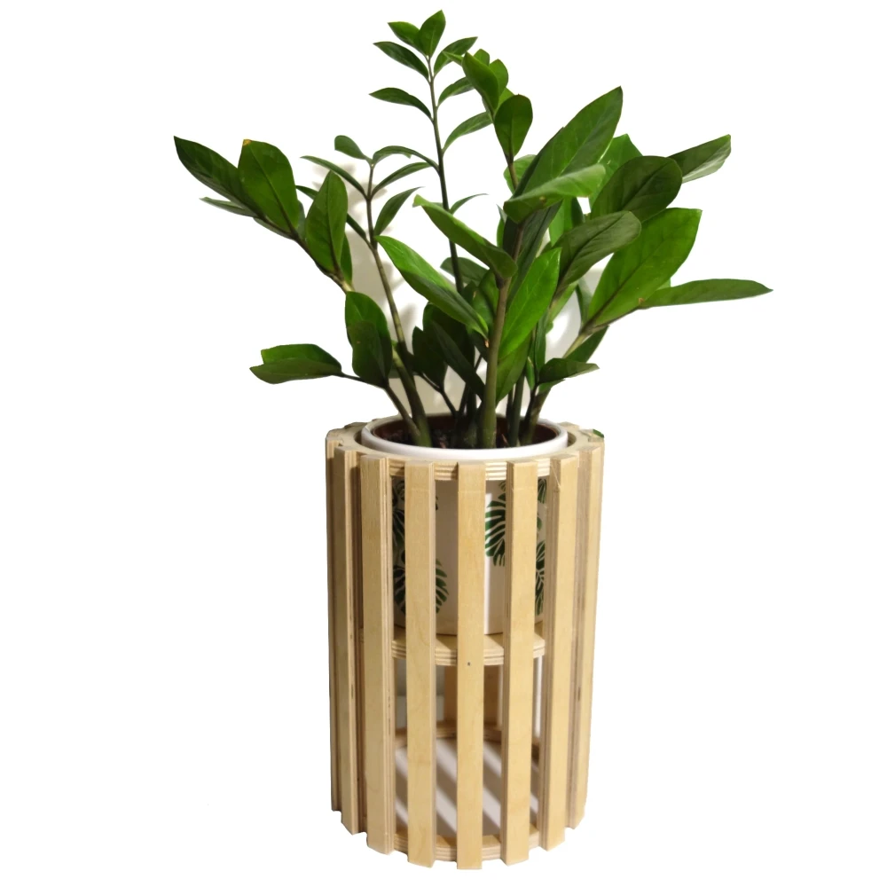 kwietnik drewniany stojak