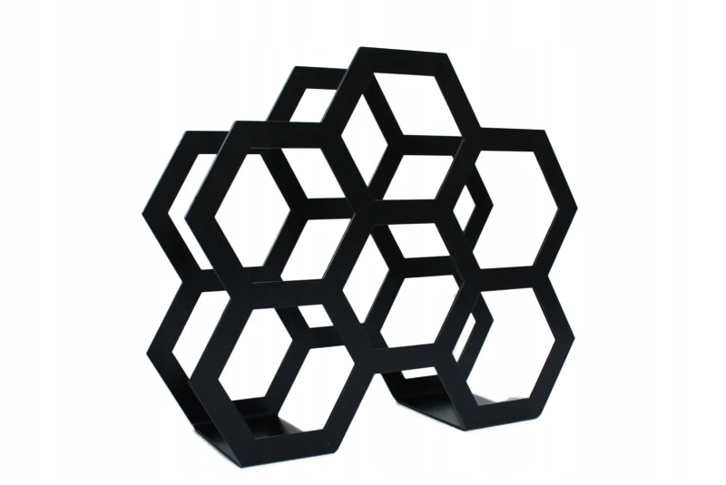 Stojak na wino metalowy Plaster 6 butelek
