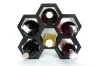 Stojak na wino metalowy Plaster 6 butelek