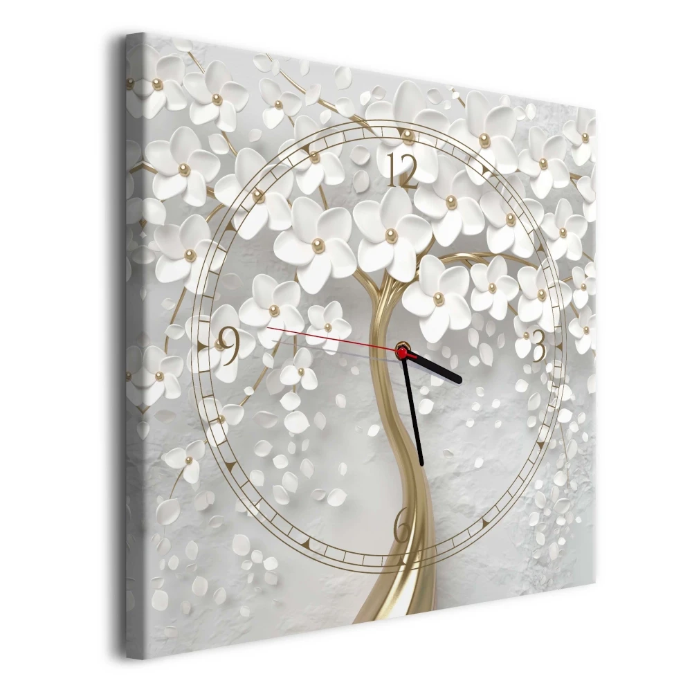 Obraz z zegarem Zegar na płótnie drzewo