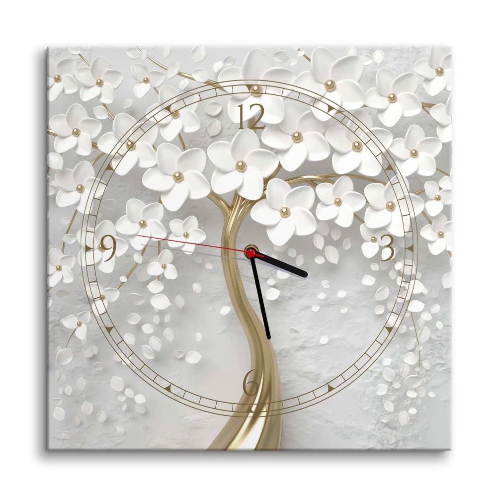 Obraz z zegarem Zegar na płótnie drzewo