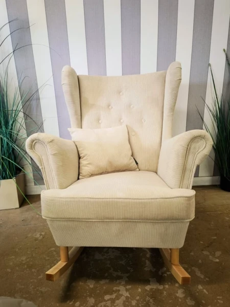 Fotel uszak bujany drobny sztruks Ontario