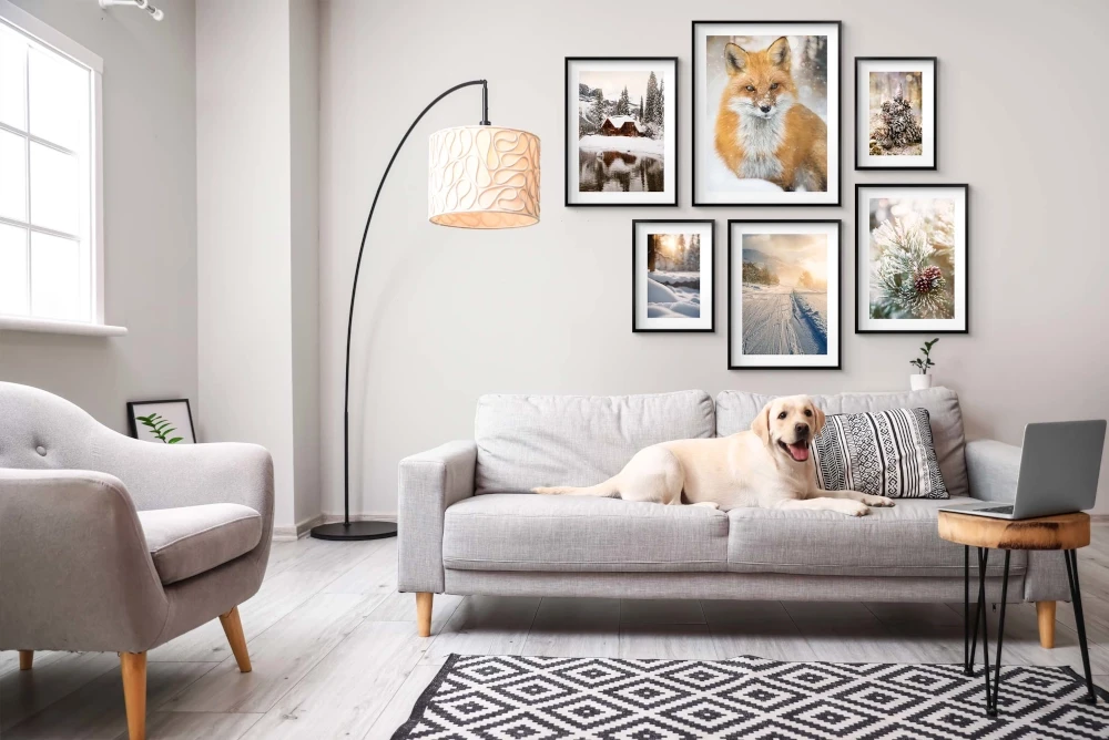 Zestaw plakatów 6 szt, plakaty zima