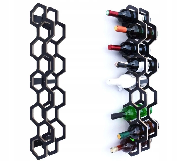 drewniany stojak na wino