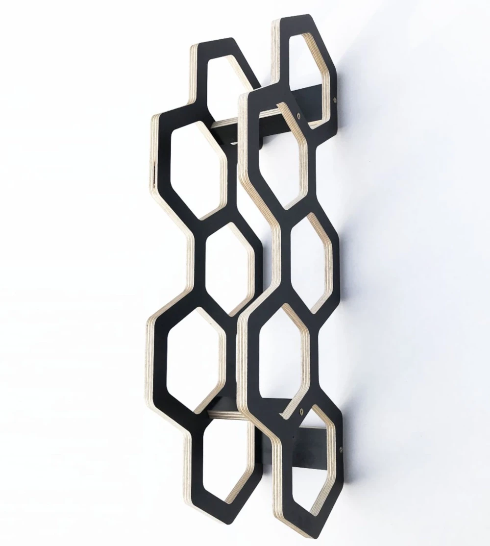 drewniany stojak na wino