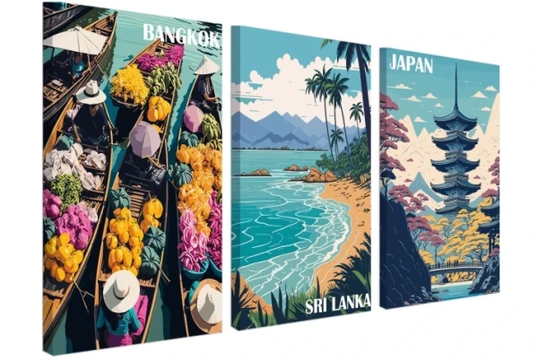Obraz-na-plotnie-Japan-Sri-Lanka-Bangkok