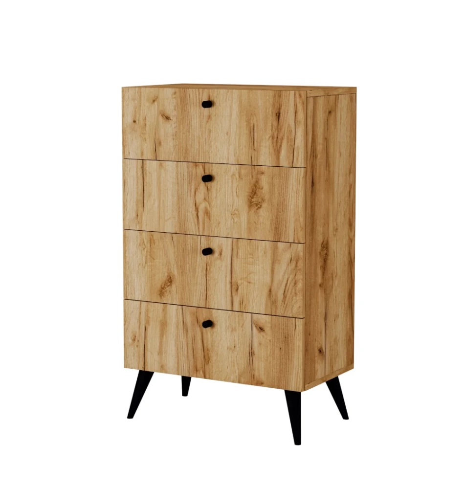 Komoda z szufladami Oulu kolor dąb