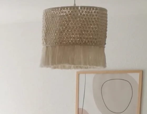 lampa boho sznurek