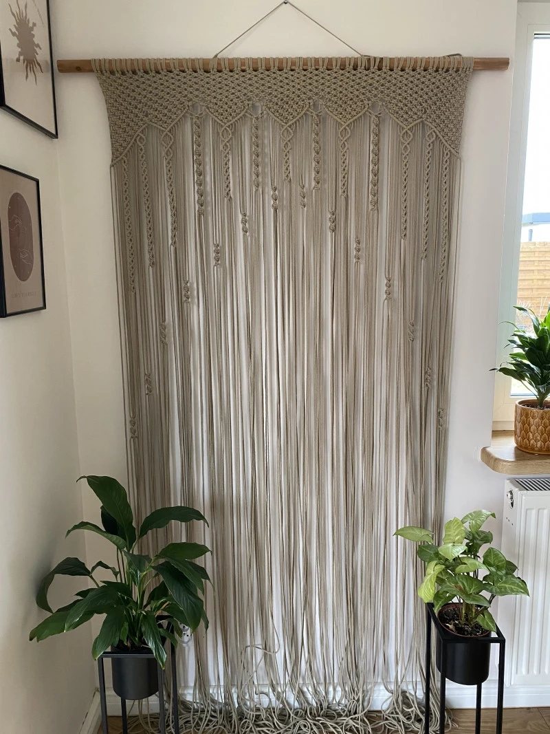 Firana Kotara dekoracyjna Makrama handmade