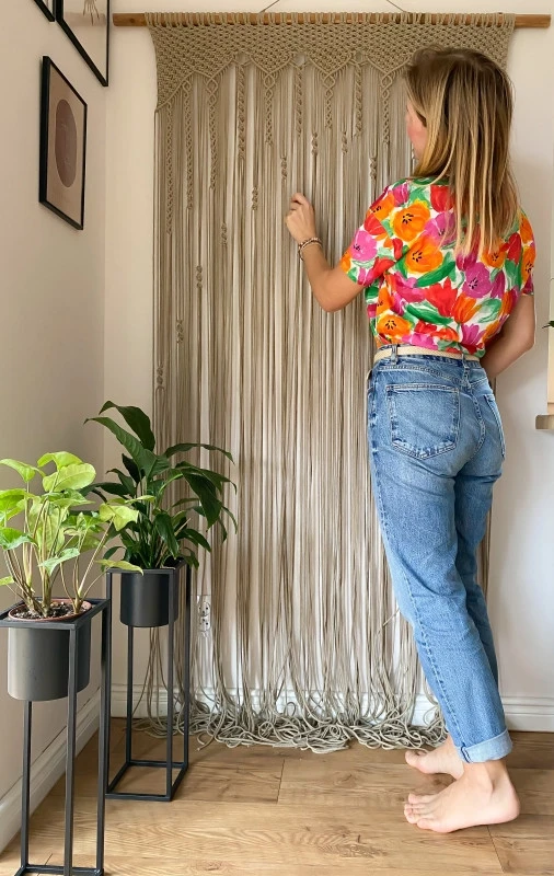 Firana Kotara dekoracyjna Makrama handmade