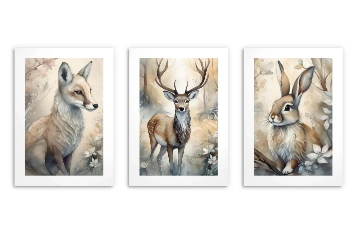 Plakaty pokój dziecka zwierzątka