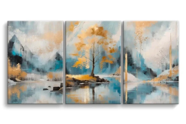 Obraz na płótnie canvas tryptyk drzewo