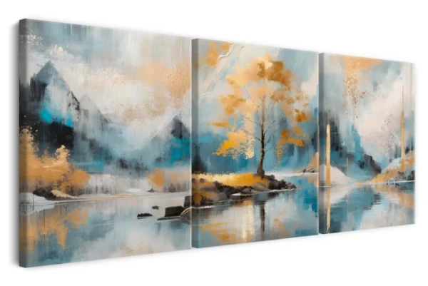 Obraz na płótnie canvas tryptyk drzewo