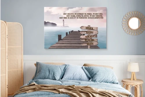 Obraz na płótnie Imiona Twojej Rodziny